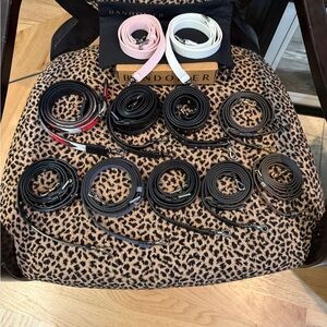 12 Bandolier Leather Straps.